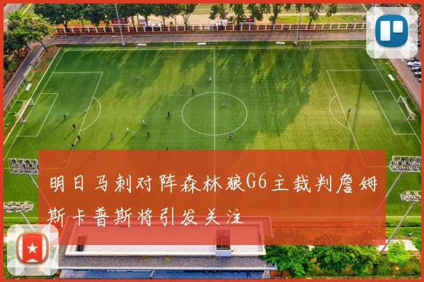 明日马刺对阵森林狼G6主裁判詹姆斯卡普斯将引发关注